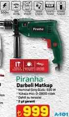 PİRANHA DARBELİ MATKAP 550 W fiyat ve kampanya bilgisi